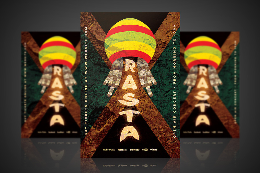 Reggae - Flyer 04 [ 70% OFF! ] in Flyer Templates - product preview 8