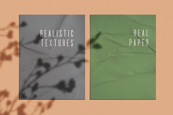 Wrinkle Paper Mockups & Textures in Scene Creator Mockups - product preview 8