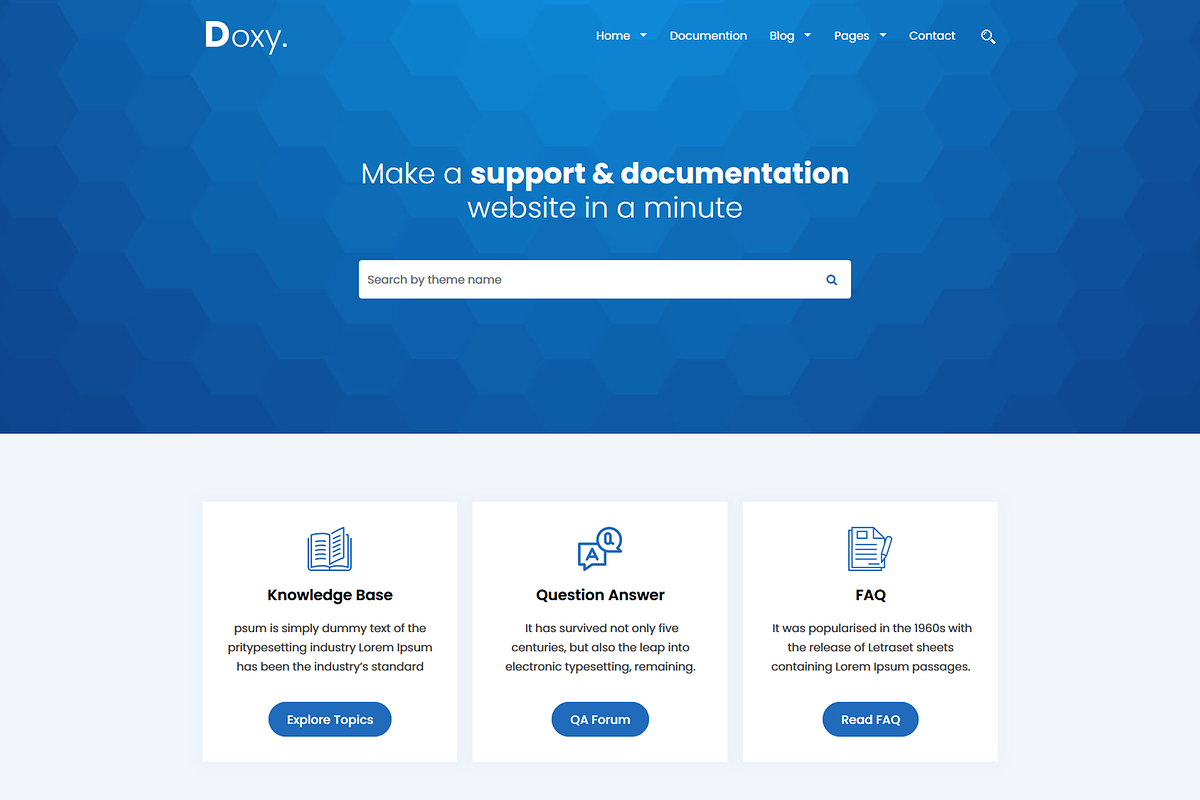 Doxy - Docs, Support WordPress Theme in WordPress Business Themes - product preview 8