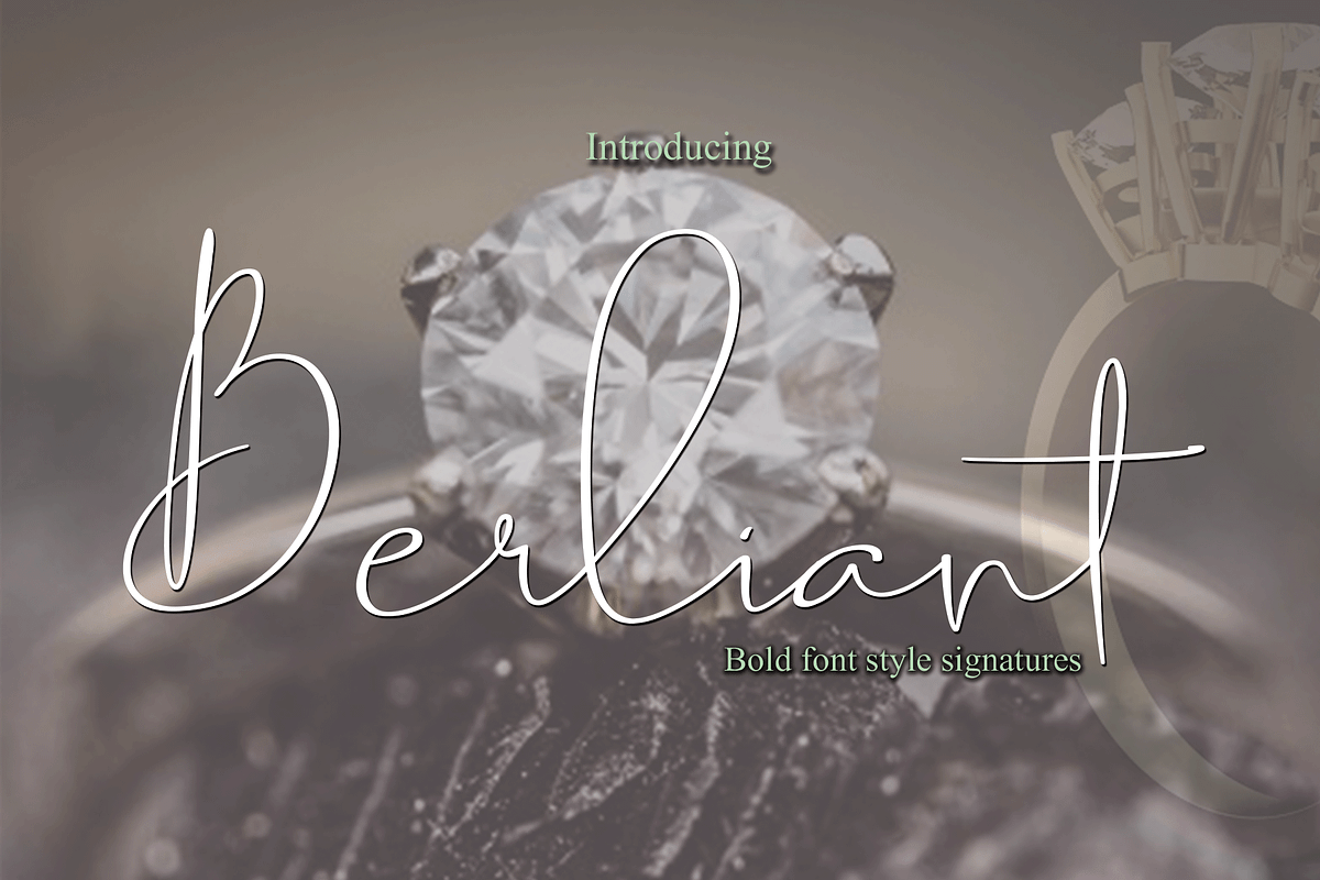 Berliant Font in Script Fonts - product preview 8