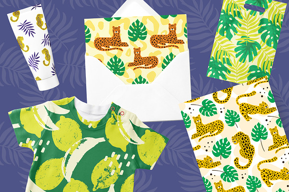 40 Jungle Vector Seamless Patters in Patterns - product preview 2