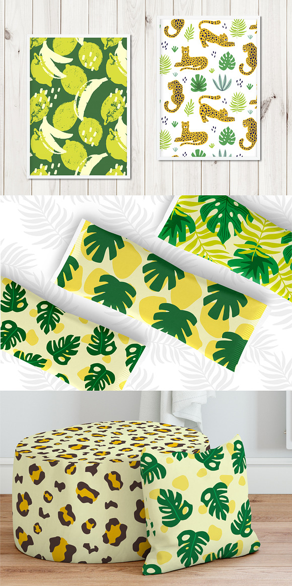 40 Jungle Vector Seamless Patters in Patterns - product preview 7