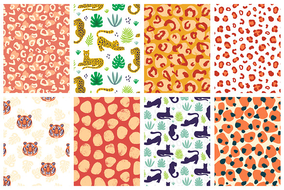 40 Jungle Vector Seamless Patters in Patterns - product preview 11