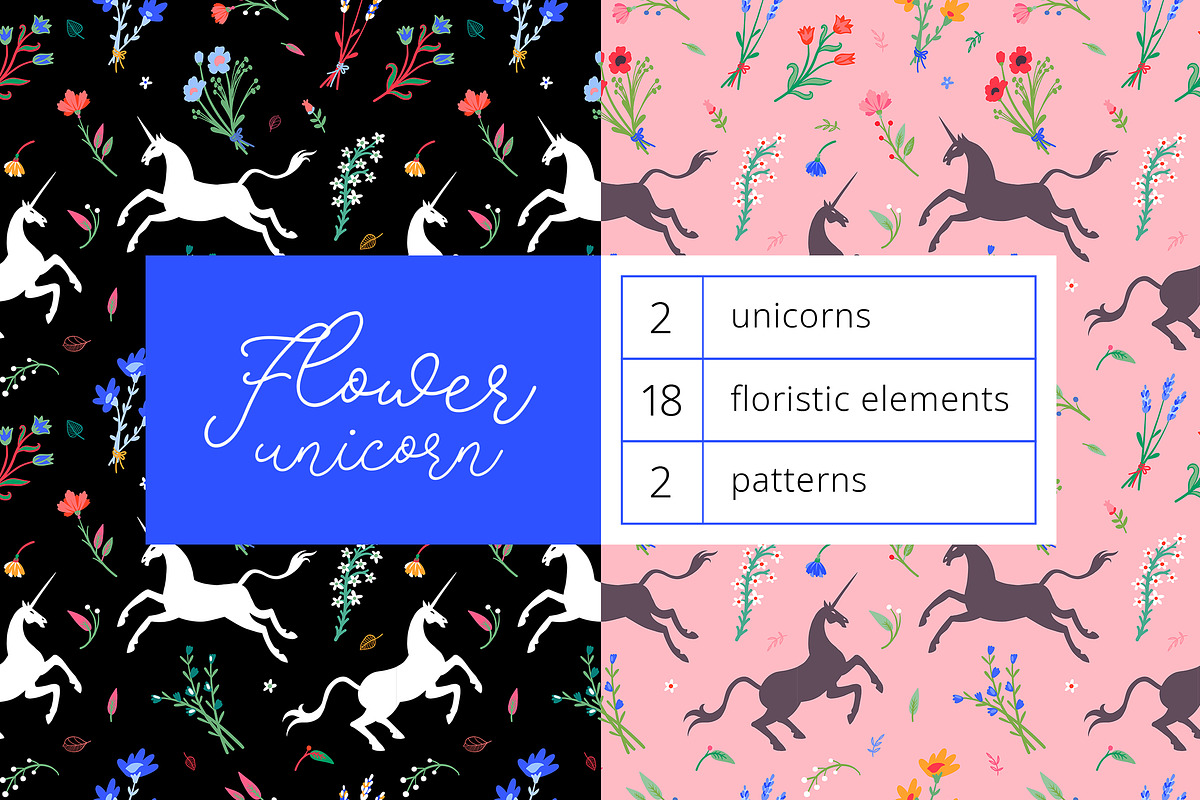 Flower Unicorn in Patterns - product preview 8