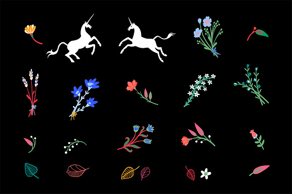 Flower Unicorn in Patterns - product preview 2
