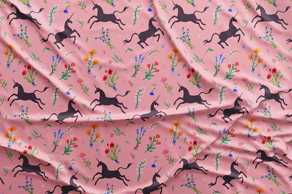 Flower Unicorn in Patterns - product preview 3
