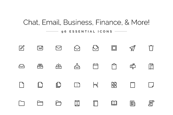 Office & Communication Icon Set in Communication Icons - product preview 2