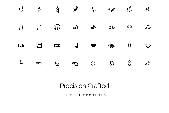 Travel & Transit Icon Set in Travel Icons - product preview 2