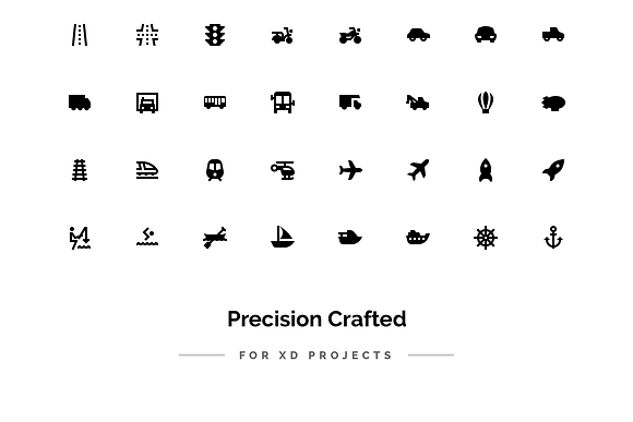 Travel & Transit Solid Icons in Travel Icons - product preview 2