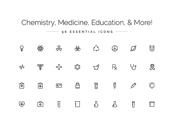 Health & Science Icon Set in Science Icons - product preview 2