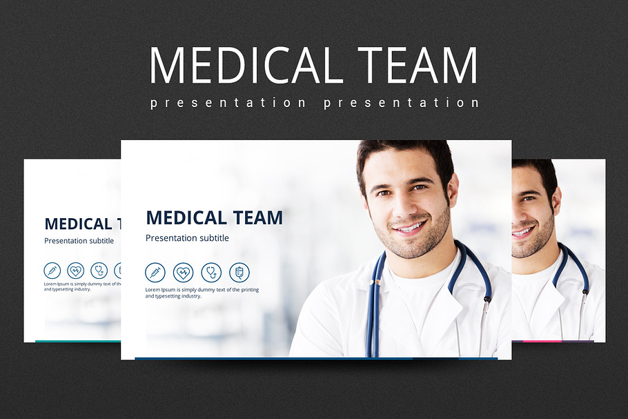 Medical Team in Presentation Templates - product preview 8