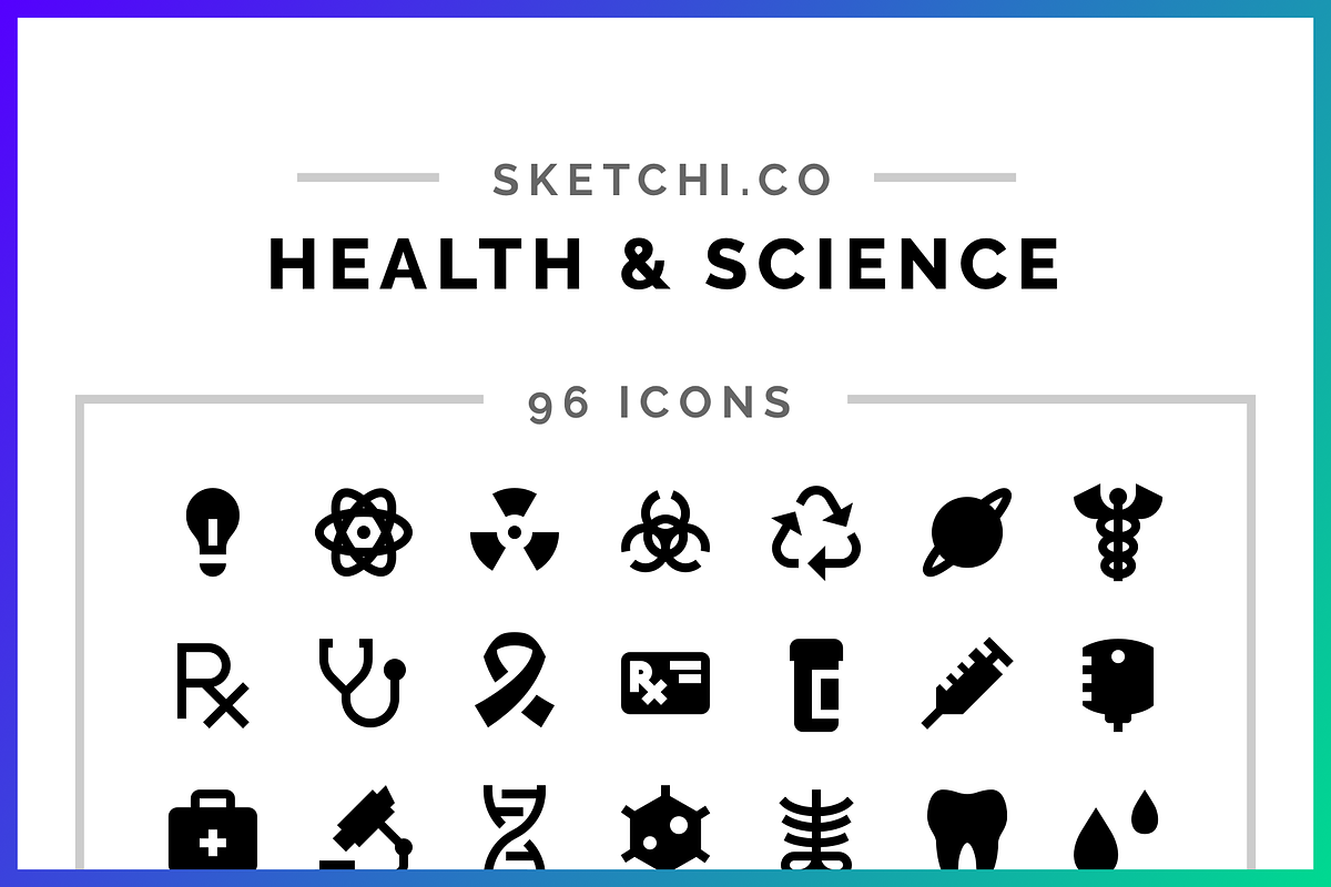 Health & Science Solid Icons in Science Icons - product preview 8