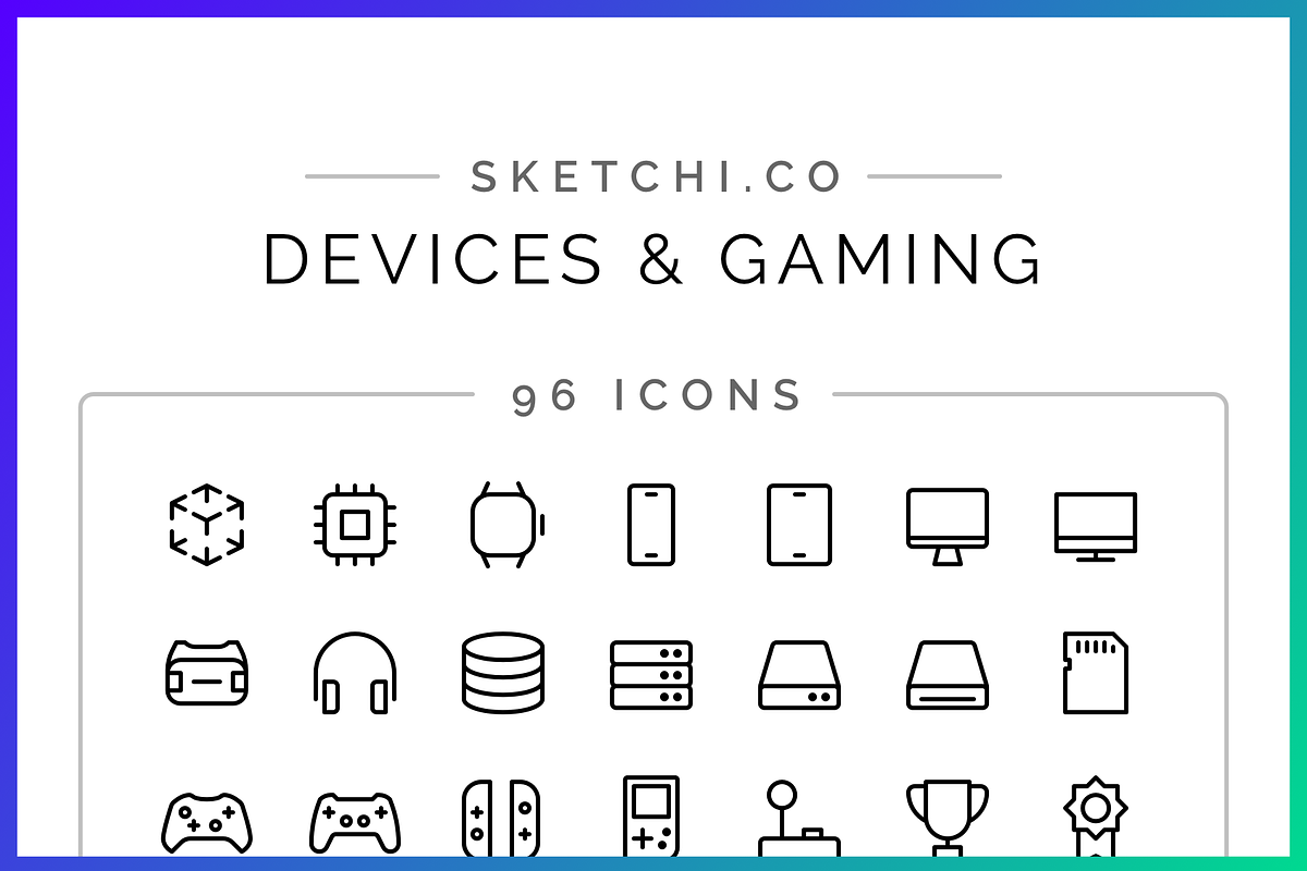Device & Gaming Icon Set in Game Icons - product preview 8