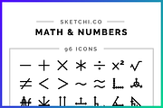 Math & Numbers Solid Icons