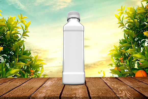 Bottle Juice Mockup Advertising in Mockup Templates - product preview 7