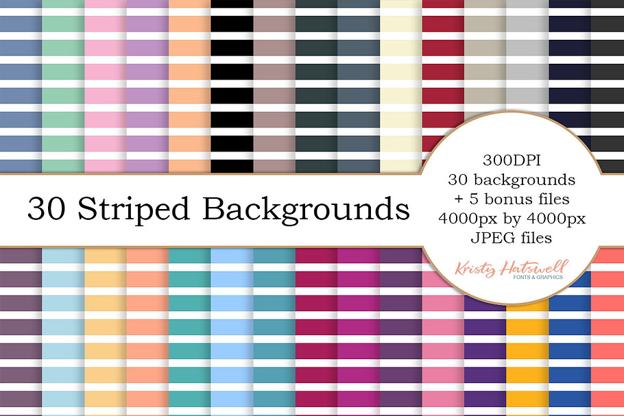 30 Striped Backgrounds + 5 Bonus