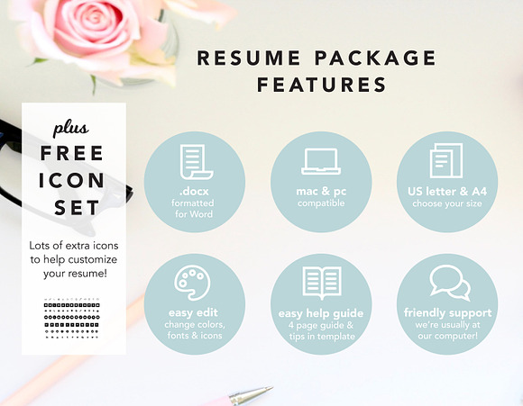 resume with photo in Resume Templates - product preview 3