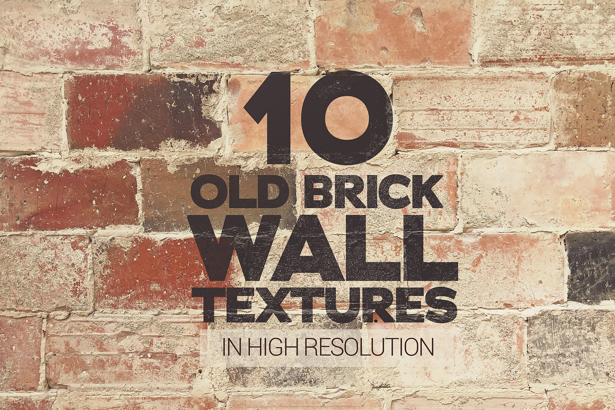 Old Brick Wall Textures x10 in Textures - product preview 8