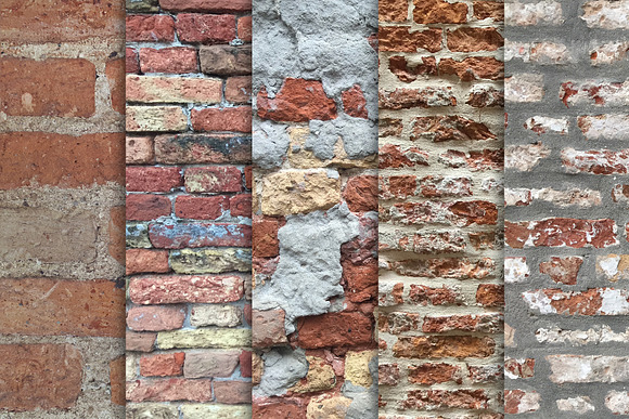 Old Brick Wall Textures x10 in Textures - product preview 2