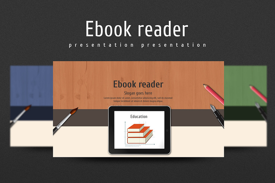 Ebook Reader in Presentation Templates - product preview 8