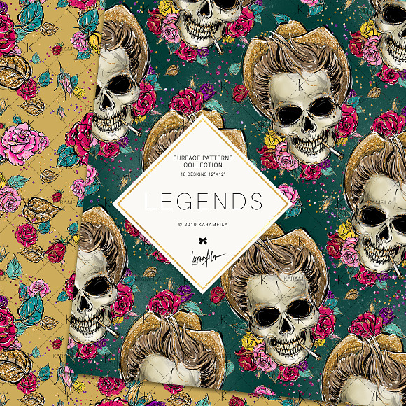 Hollywood Skulls Patterns in Patterns - product preview 1
