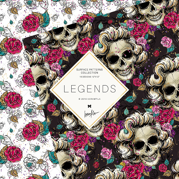 Hollywood Skulls Patterns in Patterns - product preview 3