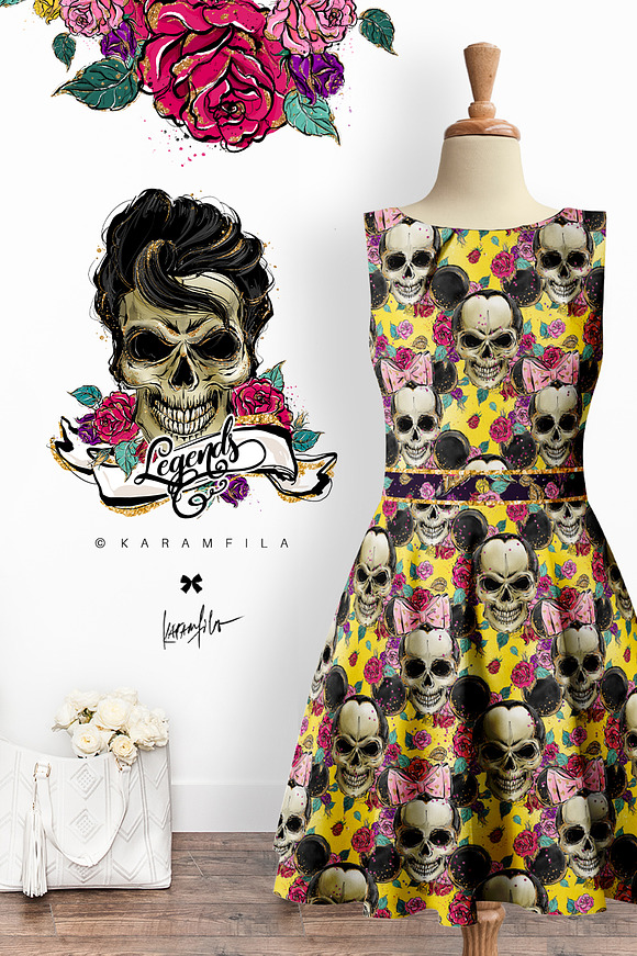Hollywood Skulls Patterns in Patterns - product preview 10