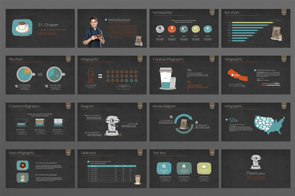 BARISTA in Presentation Templates - product preview 3