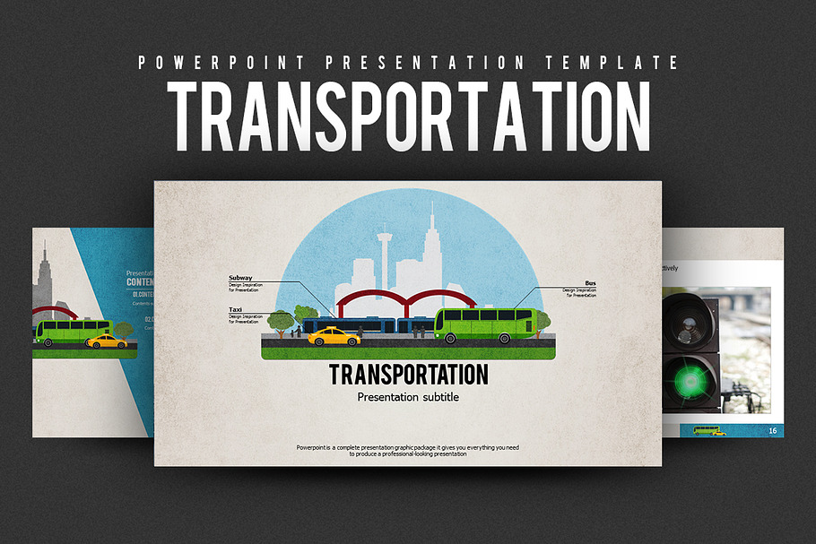 Transportation in Presentation Templates - product preview 8