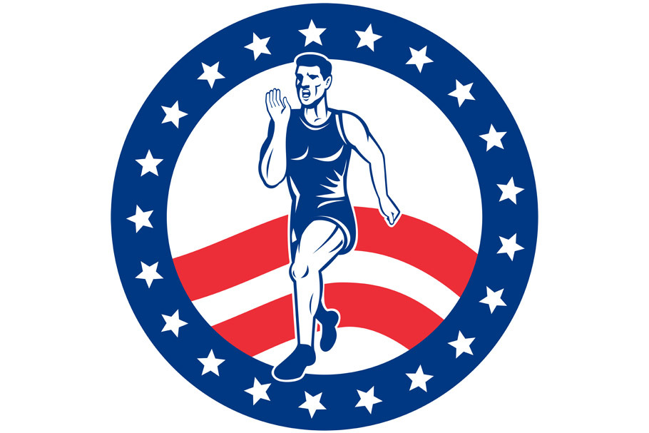 American Marathon runner stars strip