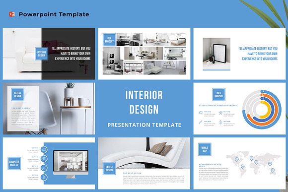 Interior Design Powerpoint Template in PowerPoint Templates - product preview 2