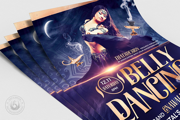 Belly Dancing Flyer Template V2 in Flyer Templates - product preview 4