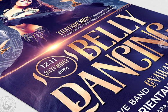 Belly Dancing Flyer Template V2 in Flyer Templates - product preview 5