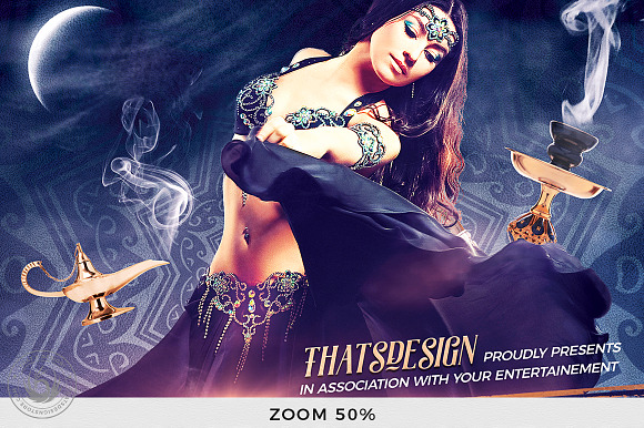 Belly Dancing Flyer Template V2 in Flyer Templates - product preview 6