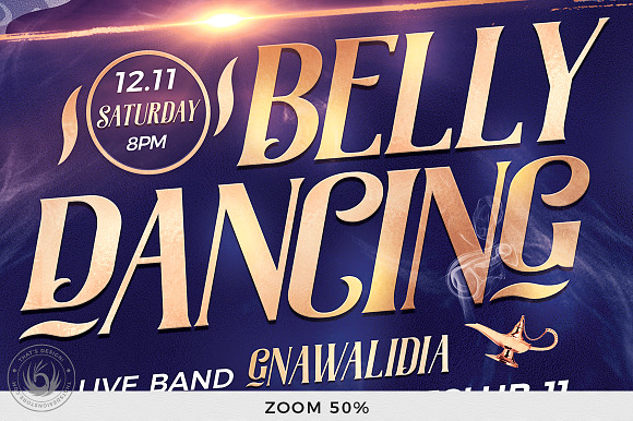 Belly Dancing Flyer Template V2 in Flyer Templates - product preview 7