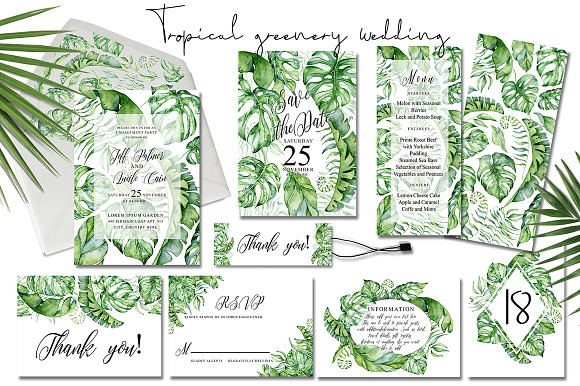 Watercolor Wedding GIANT BUNDLE in Wedding Templates - product preview 11
