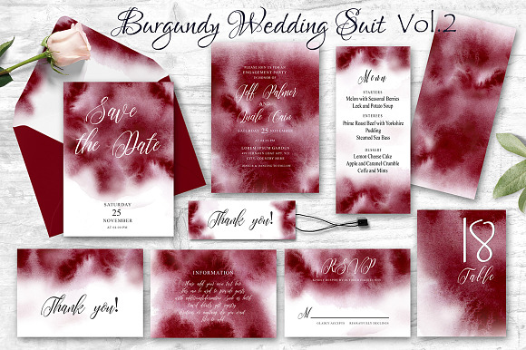 Watercolor Wedding GIANT BUNDLE in Wedding Templates - product preview 19