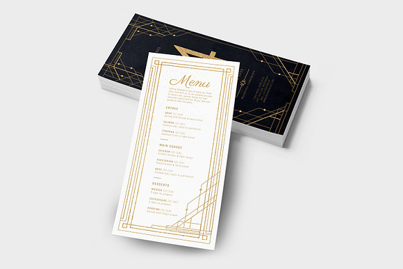 Art Deco Wedding Invitations in Wedding Templates - product preview 4