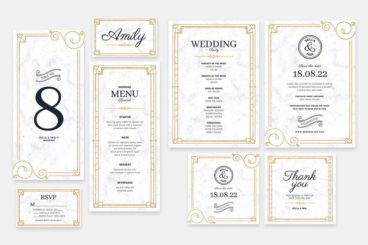 Wedding Invitation Templates in Wedding Templates - product preview 8