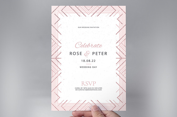 Modern Wedding Invitation Templates in Wedding Templates - product preview 9