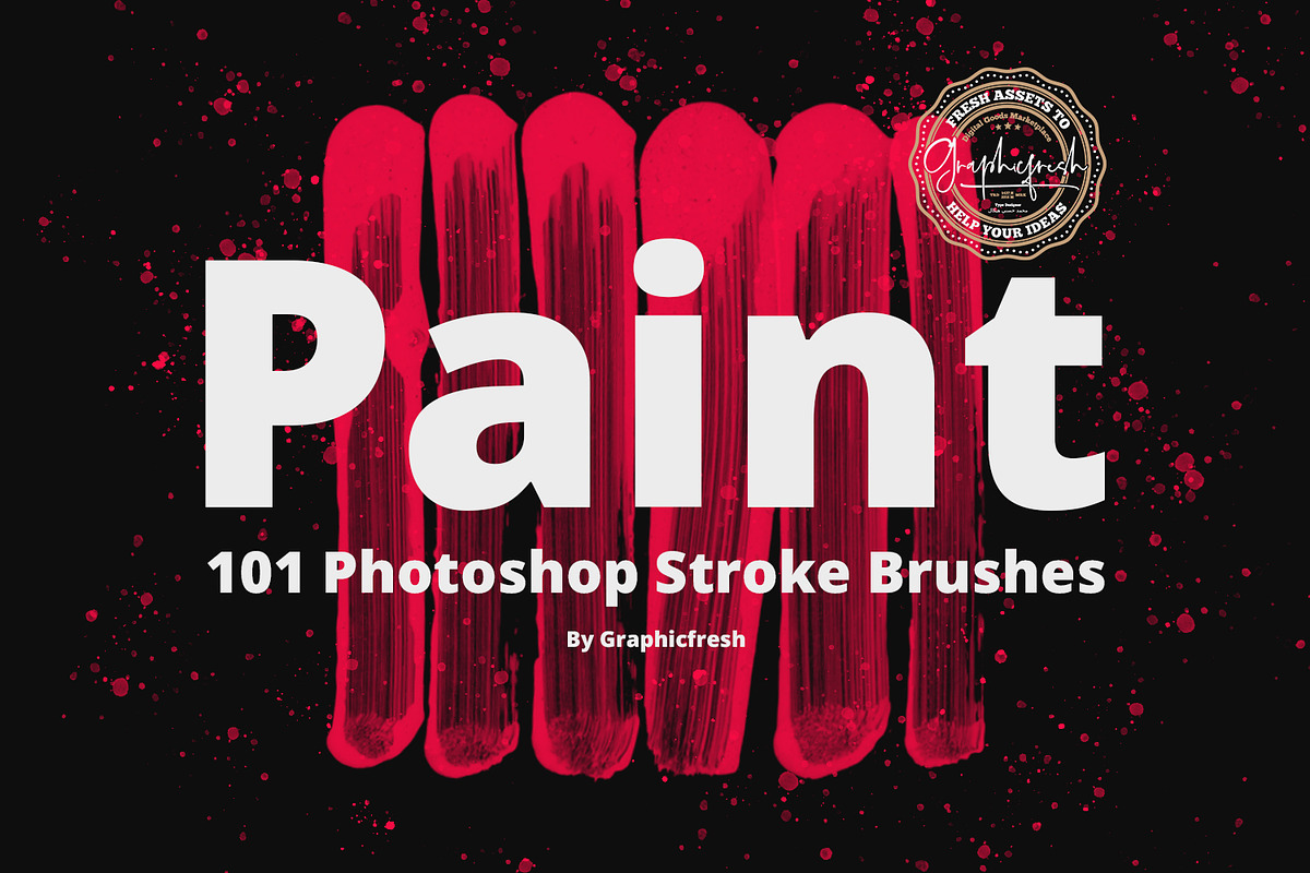 101 Photoshop Paint Stroke Brushes in Photoshop Brushes - product preview 8