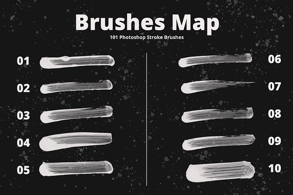 101 Photoshop Paint Stroke Brushes in Photoshop Brushes - product preview 2