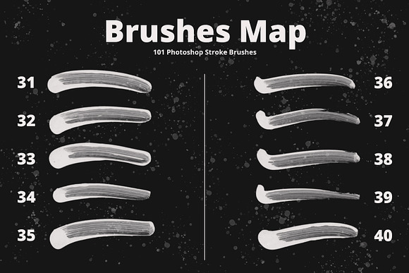 101 Photoshop Paint Stroke Brushes in Photoshop Brushes - product preview 6
