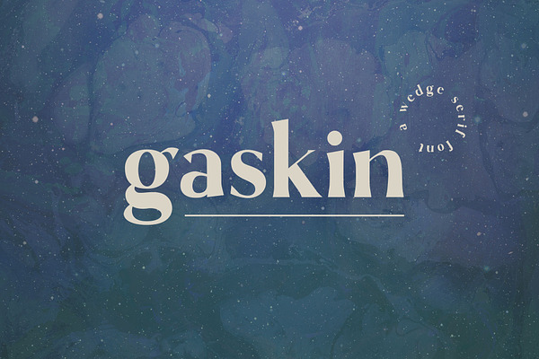 Gaskin | Wedge Serif