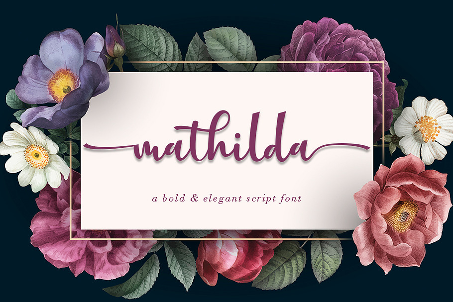 Mathilda in Script Fonts - product preview 8
