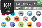 1000+ Flat Shadow Icons (V1)