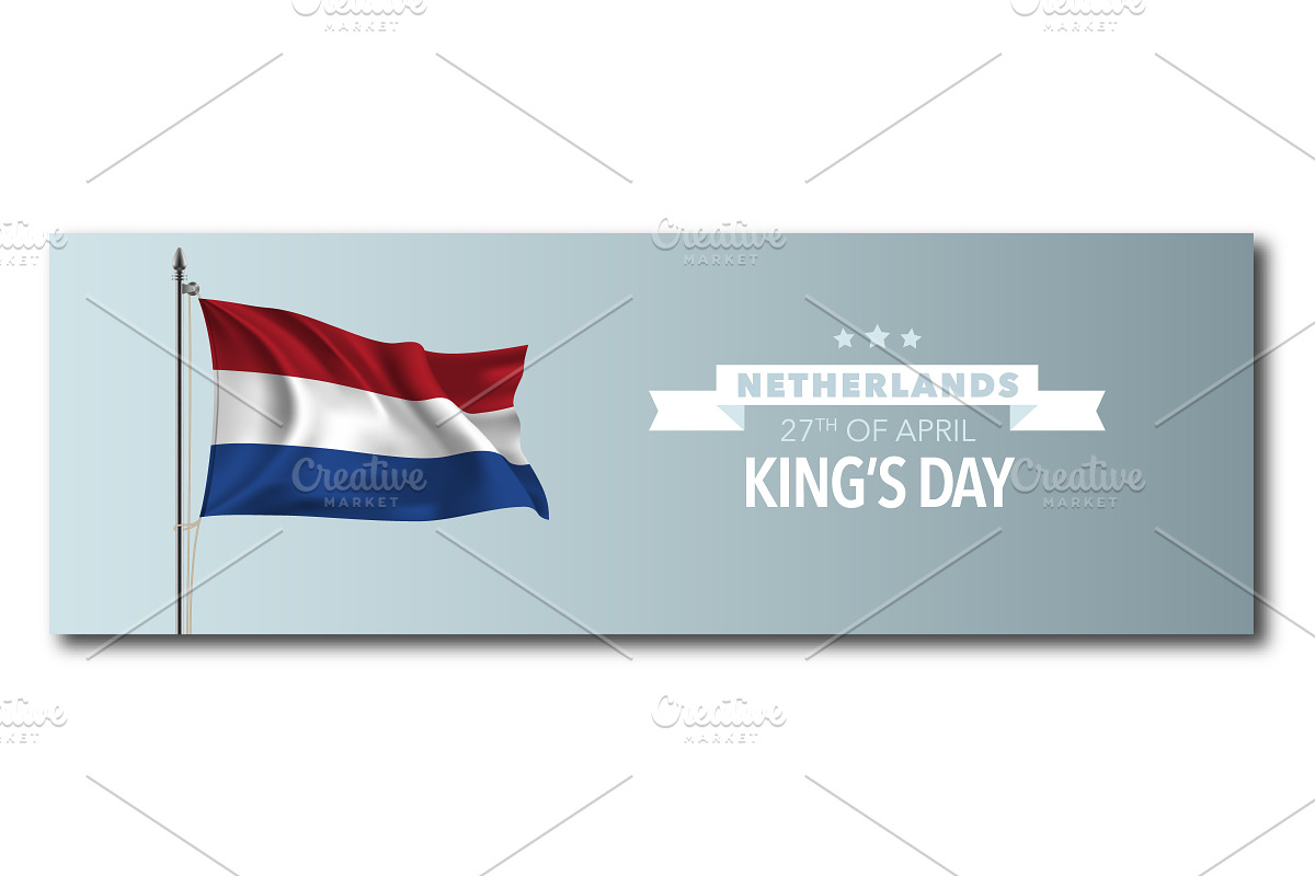 Netherlands happy King's day vector in Illustrations - product preview 8