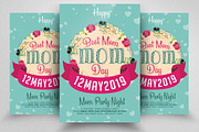 Floral Mother's Day Poster Template