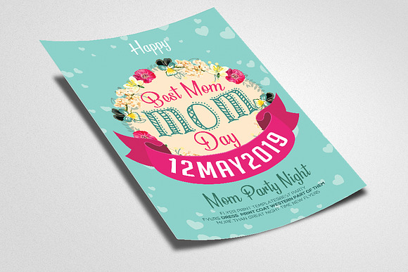 Floral Mother's Day Poster Template in Invitation Templates - product preview 1
