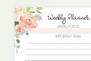 Weekly Planner A5 Inserts